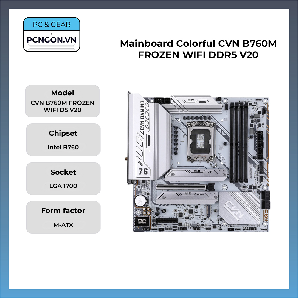 Mainboard Colorful Cvn B760m Frozen Wifi Ddr5 V20