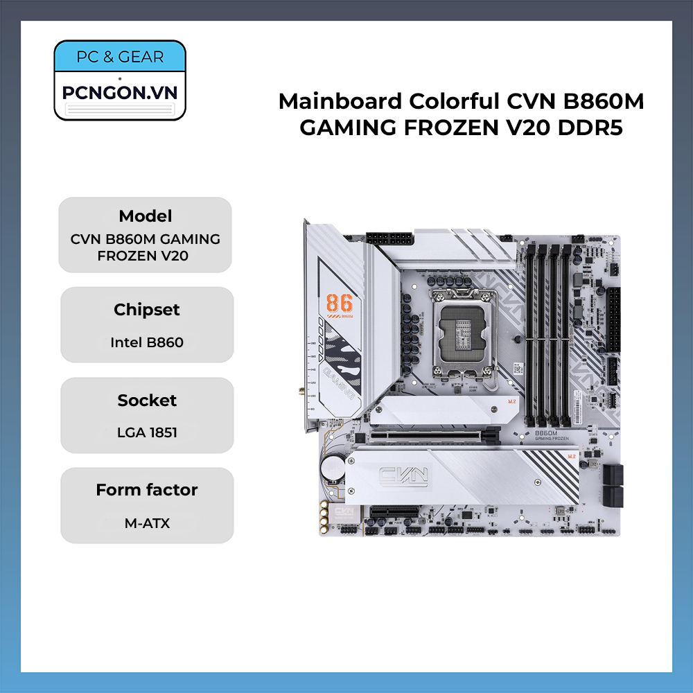 Mainboard Colorful Cvn B860m Gaming Frozen V20 Ddr5