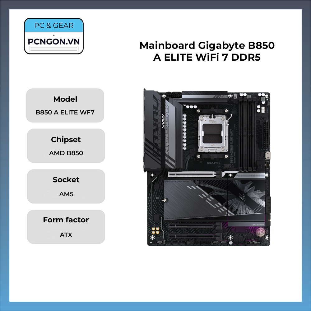 Mainboard Gigabyte B850 A Elite Wifi 7 Ddr5