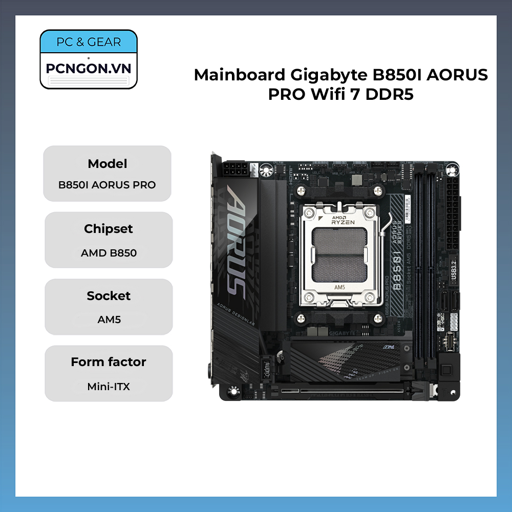 Mainboard Gigabyte B850i Aorus Pro Wifi 7 Ddr5