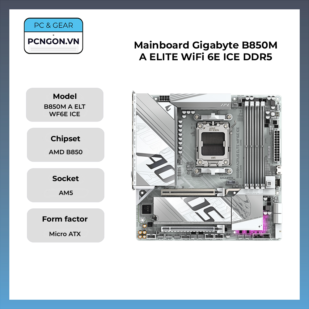 Mainboard Gigabyte B850m A Elite Wifi 6e Ice Ddr5