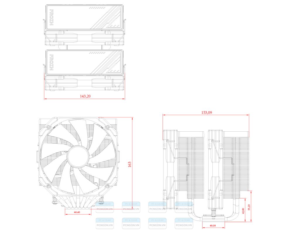 Tản Nhiệt Cpu Id-cooling Frozn A720 Black 6