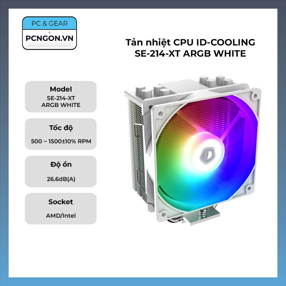 Tản Nhiệt Cpu Id-cooling Se-214-xt Argb White