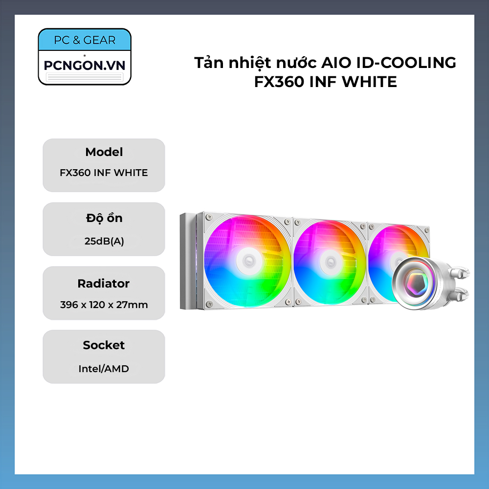 Tản Nhiệt Nước Aio Id-cooling Fx360 Inf White