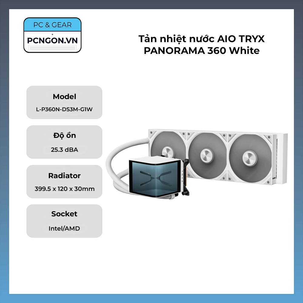 Tản Nhiệt Nước Aio Tryx Panorama 360 White