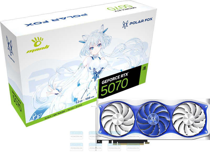 Card Màn Hình Manli Polar Fox Geforce Rtx 5070 Oc 12gb Gddr7 1