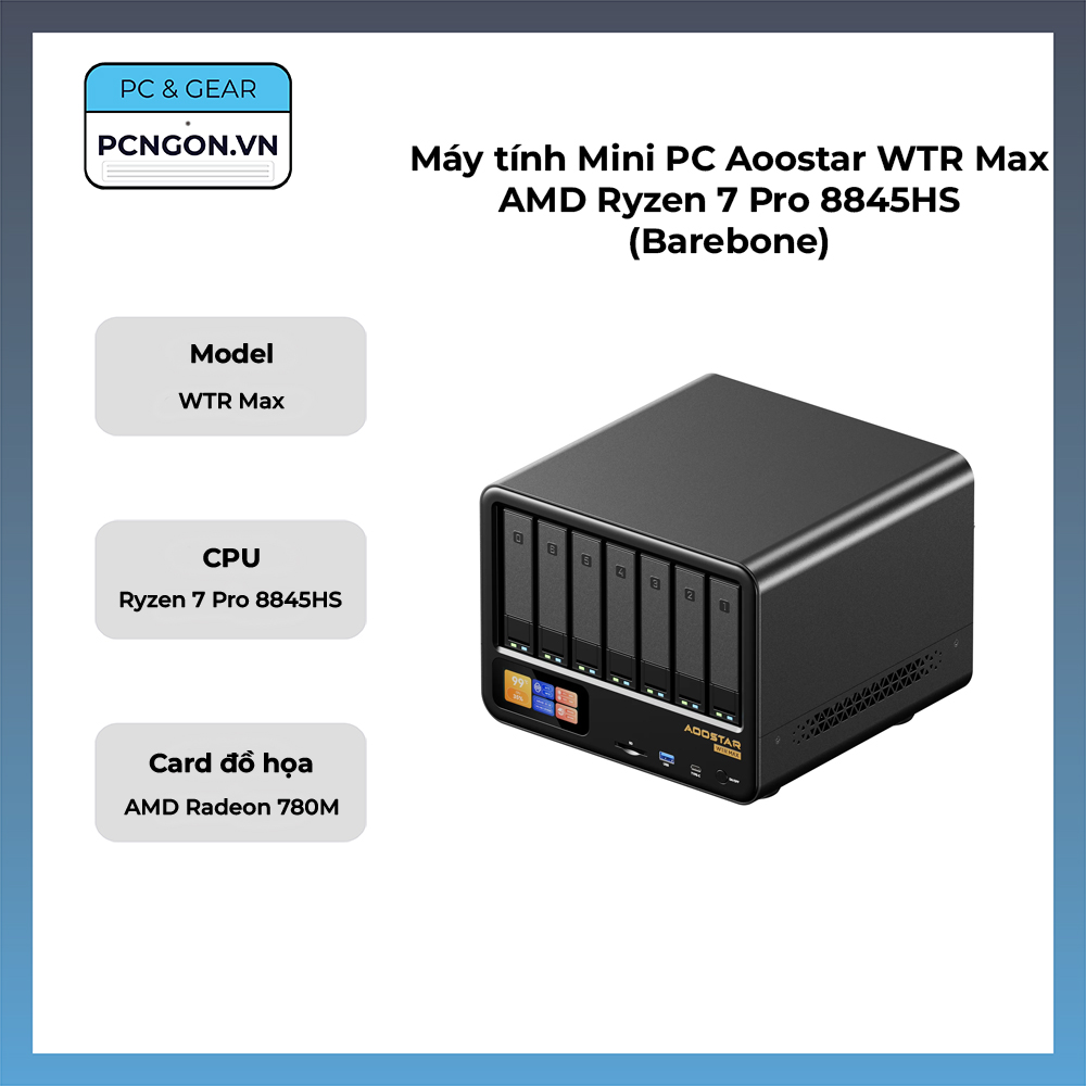 Máy Tính Mini Pc Aoostar Wtr Max Amd Ryzen 7 Pro 8845hs (barebone)