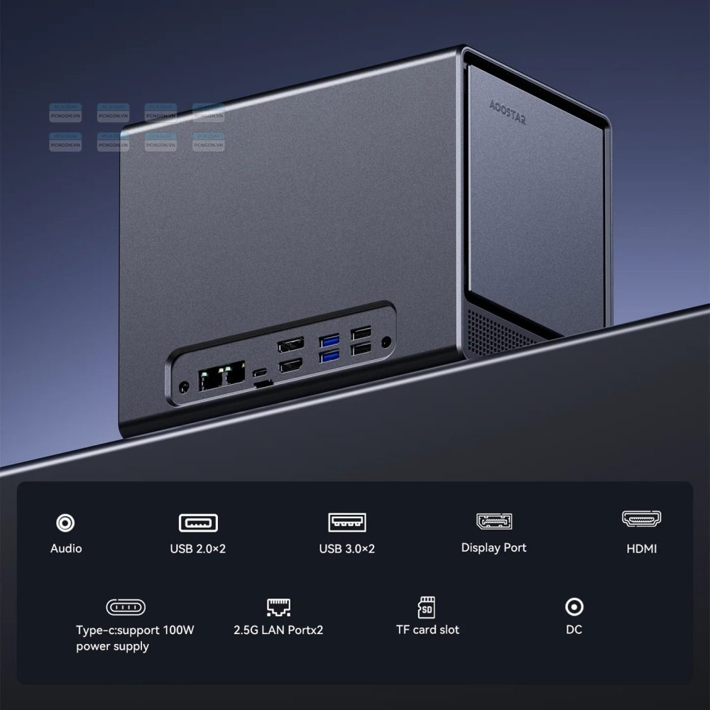 Máy Tính Mini Pc Aoostar Wtr Pro Intel N150 4 Bay 88tb Nas (barebone) 1