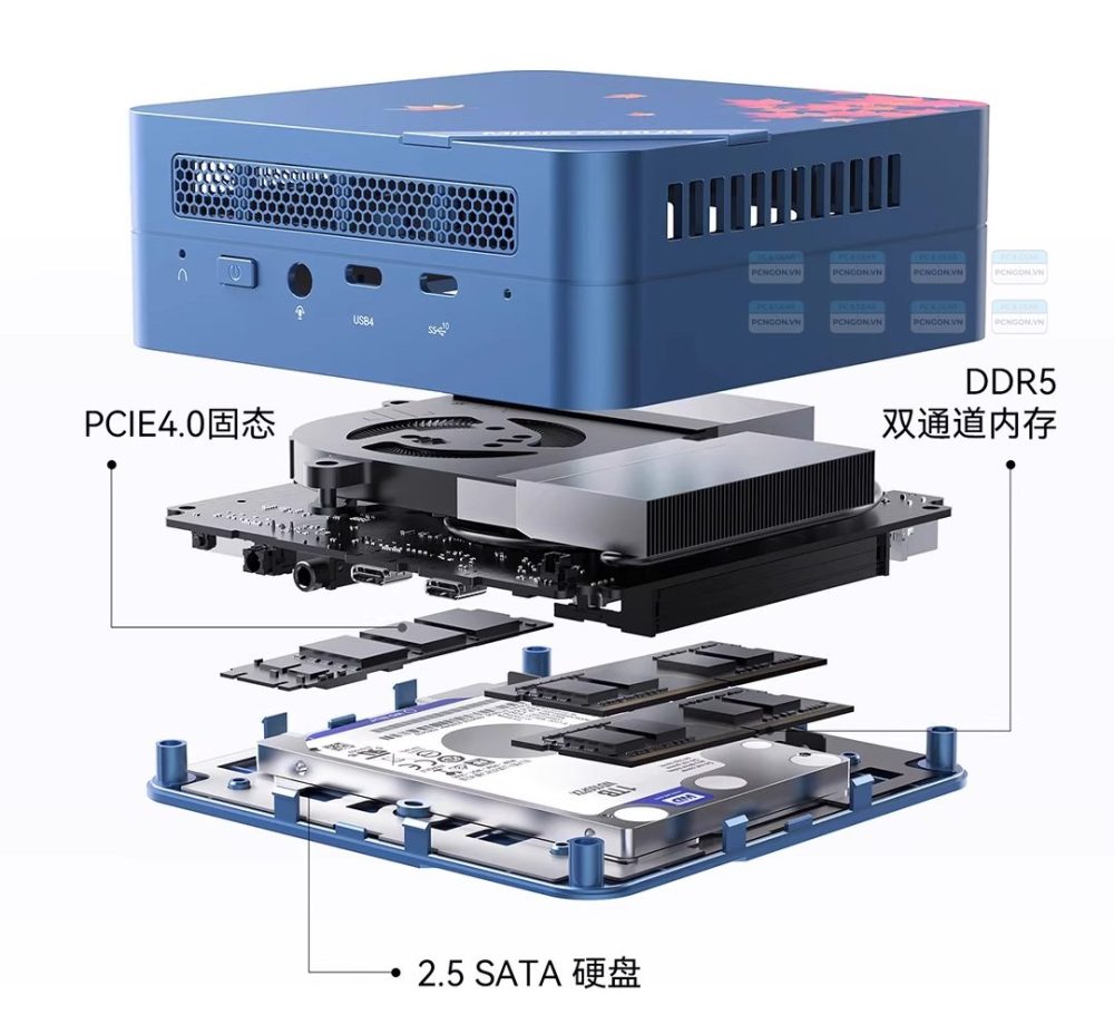 Máy Tính Mini Pc Minisforum Um773 Me Amd Ryzen 7 7735hs (barebone) 6