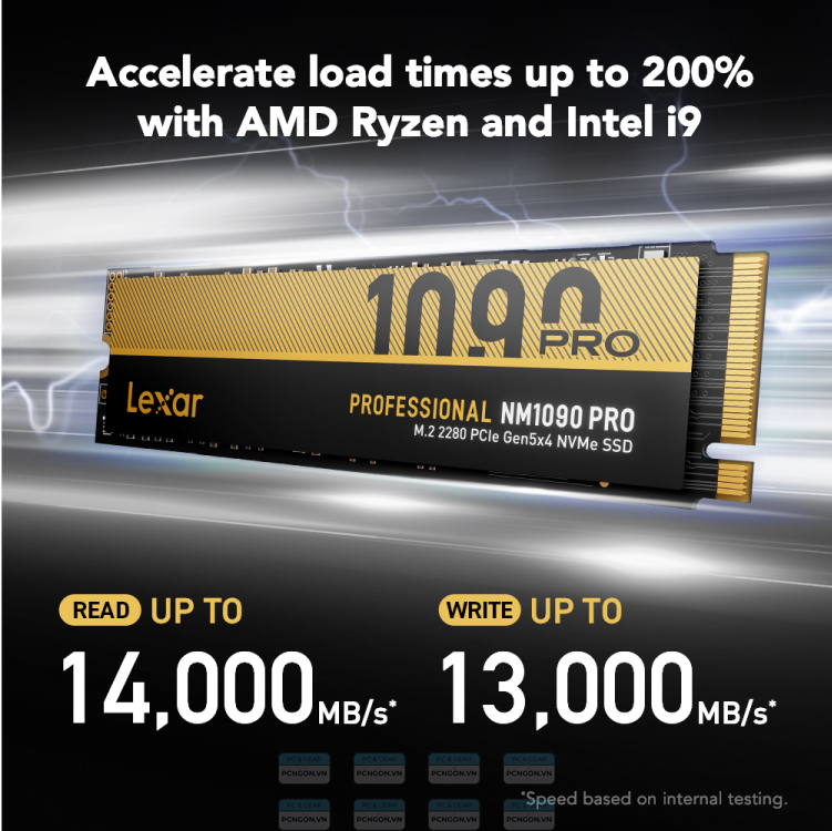 Ổ Cứng Ssd Nvme Lexar Nm1090 Pro 4tb Gen5 X4 2