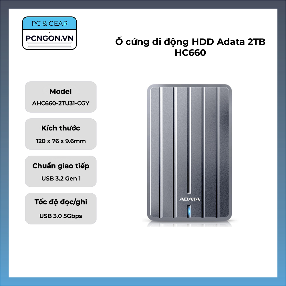 Ổ Cứng Di động Hdd Adata 2tb Hc660