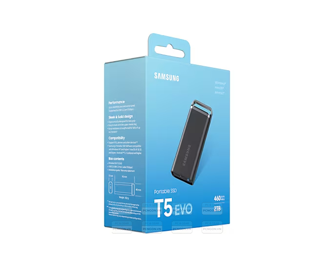 Ổ Cứng Di động Ssd Samsung T5 2tb Black 4