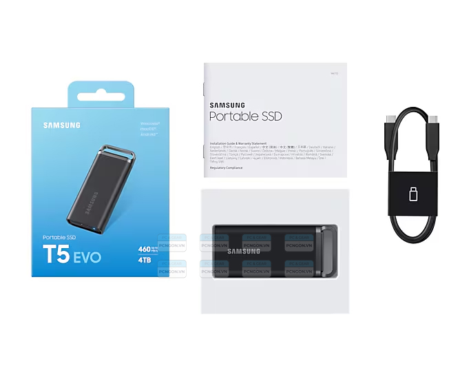 Ổ Cứng Di động Ssd Samsung T5 4tb Black 3