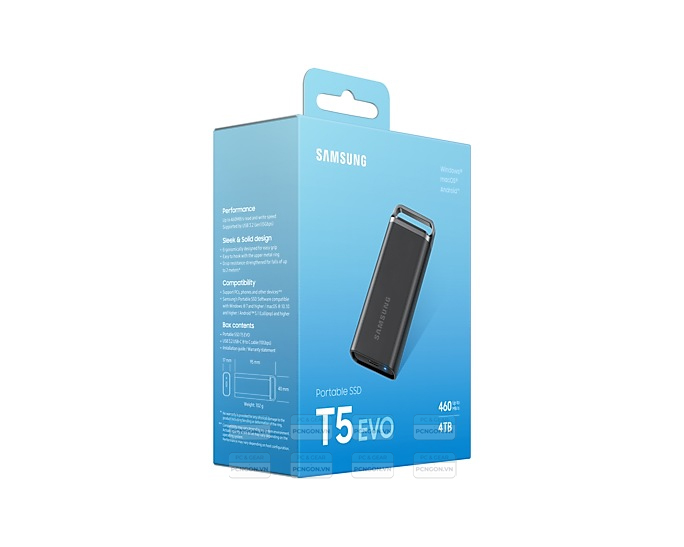 Ổ Cứng Di động Ssd Samsung T5 4tb Black 5