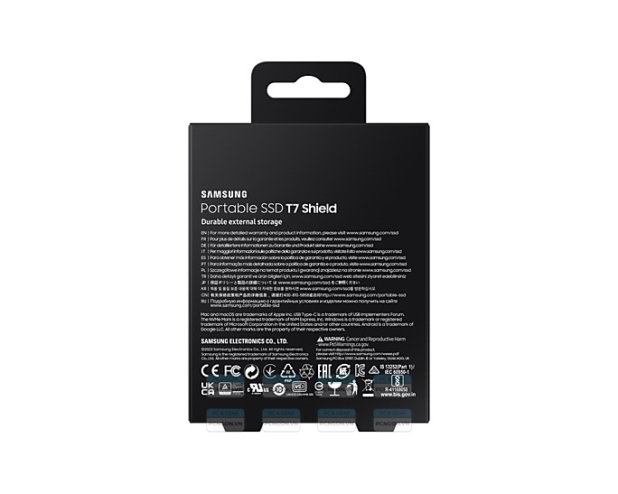Ổ Cứng Di động Ssd Samsung T7 Shield 2tb Black 5