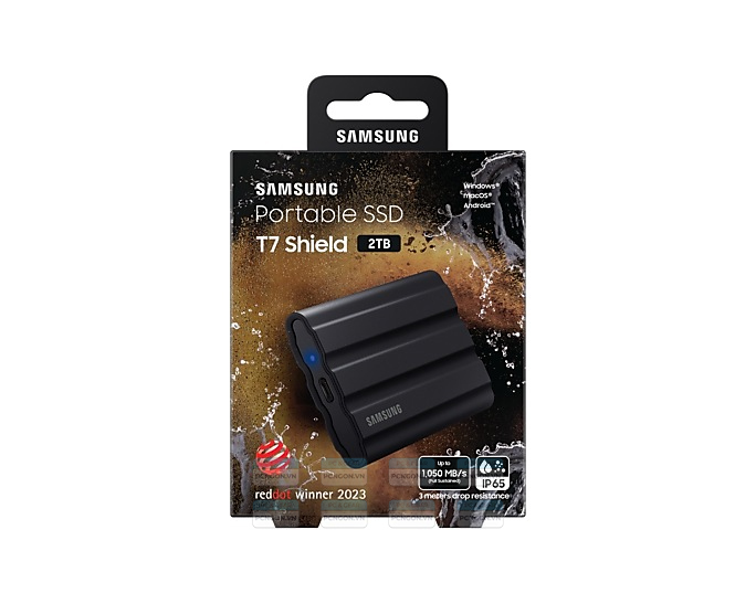 Ổ Cứng Di động Ssd Samsung T7 Shield 2tb Black 7