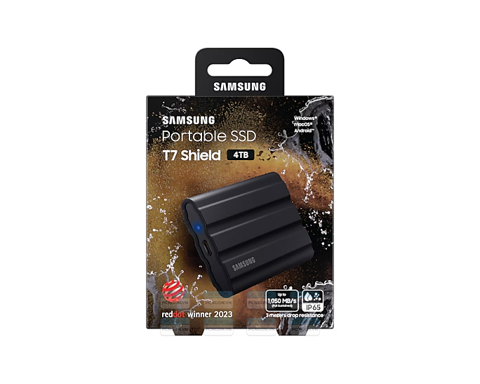 Ổ Cứng Di động Ssd Samsung T7 Shield 4tb Black 3