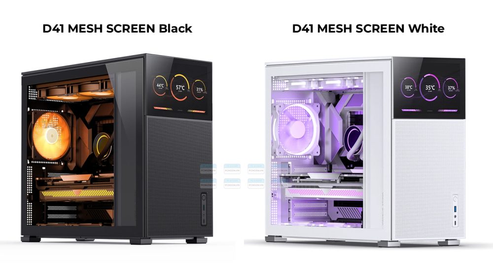 Vỏ Case Máy Tính Jonsbo D41 Mesh Screen (black, White) 33
