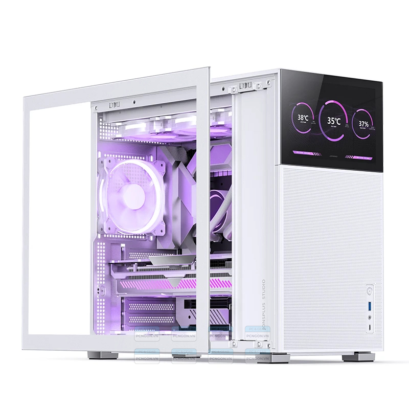 Vỏ Case Máy Tính Jonsbo D41 Mesh Screen (black, White) 6