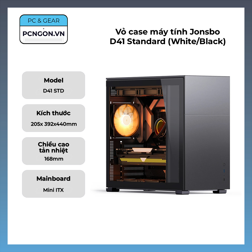 Vỏ Case Máy Tính Jonsbo D41 Standard (white, Black)