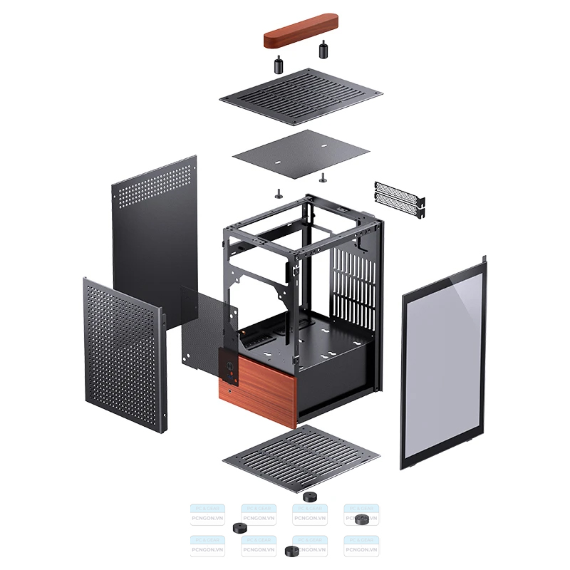 Vỏ Case Máy Tính Mini Itx Jonsbo T6 Đen 6