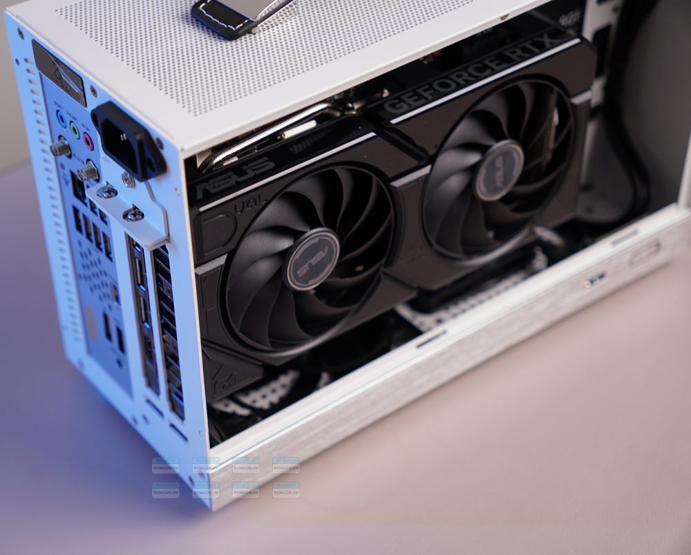 Vỏ Case Máy Tính Mini Itx Shiny Snake S300 Trắng (không Kèm Riser) 1