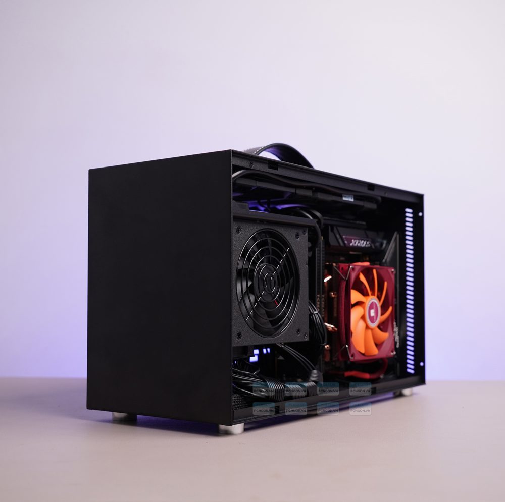 Vỏ Case Máy Tính Mini Itx Shiny Snake S400 Đen (không Kèm Riser) 5