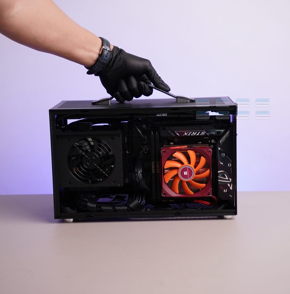 Vỏ Case Máy Tính Mini Itx Shiny Snake S400 Đen (không Kèm Riser) 7
