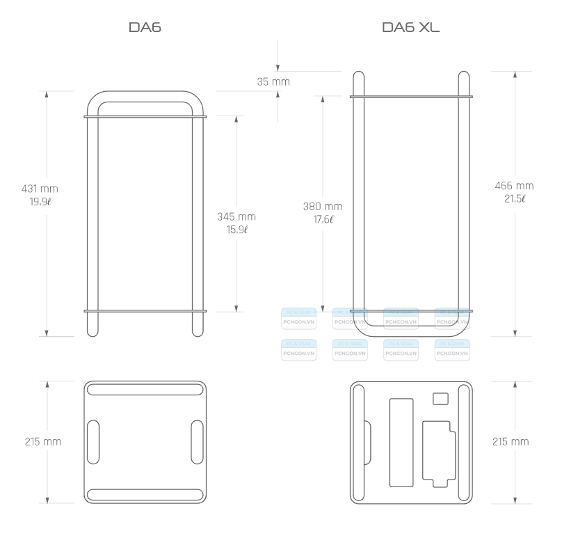 Vỏ Case Máy Tính Mini Itx Streacom Da6 9