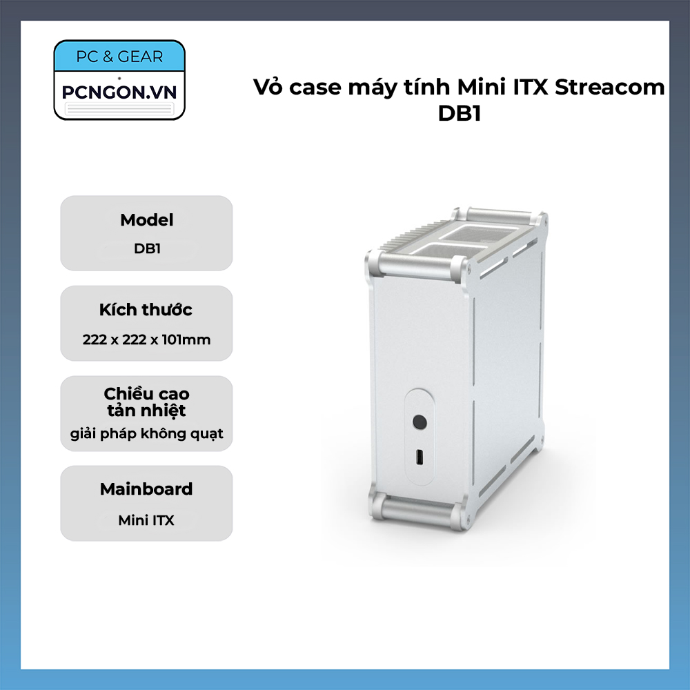Vỏ Case Máy Tính Mini Itx Streacom Db1