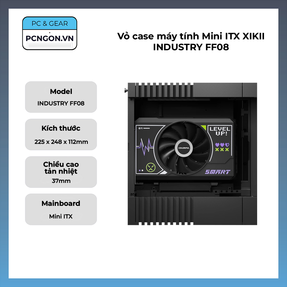 Vỏ Case Máy Tính Mini Itx Xikii Industry Ff08