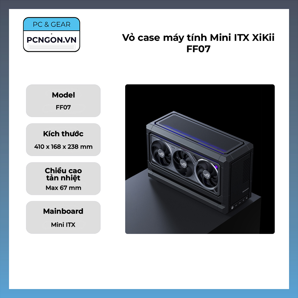Vỏ Case Máy Tính Mini Itx Xikii Ff07