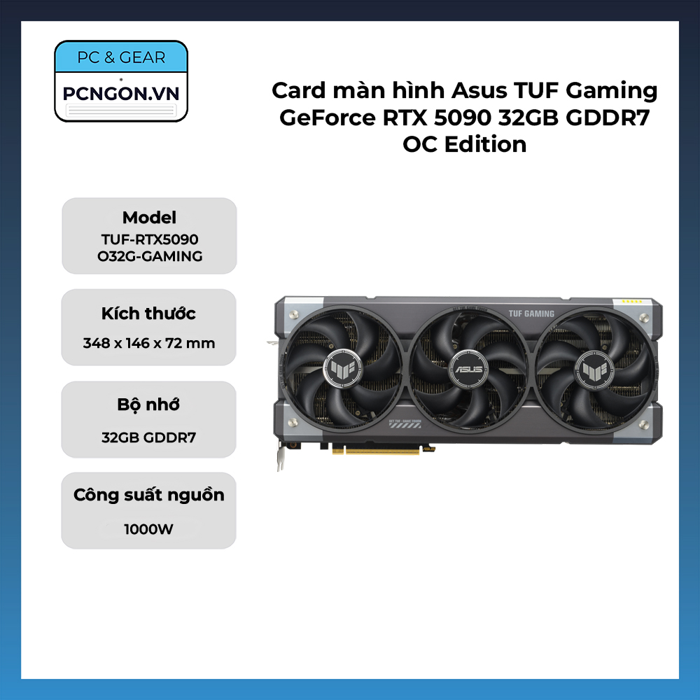 Card Màn Hình Asus Tuf Gaming Geforce Rtx 5090 32gb Gddr7 Oc Edition