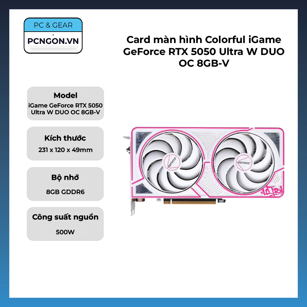 Card Màn Hình Colorful Igame Geforce Rtx 5050 Ultra W Duo Oc 8gb-v