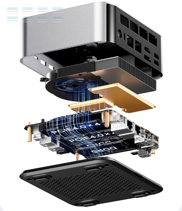 Máy Tính Mini Pc Aoostar Maco (ryzen 7 H 255ryzen 7 Pro 8845hs, Barebone) 6