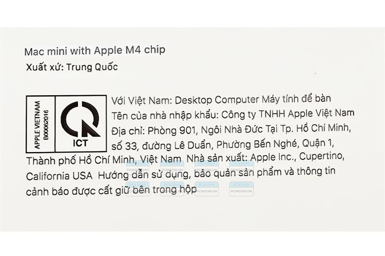 Máy Tính Mini Pc Apple Mac Mini M4 10c Cpu 10c Gpu 4