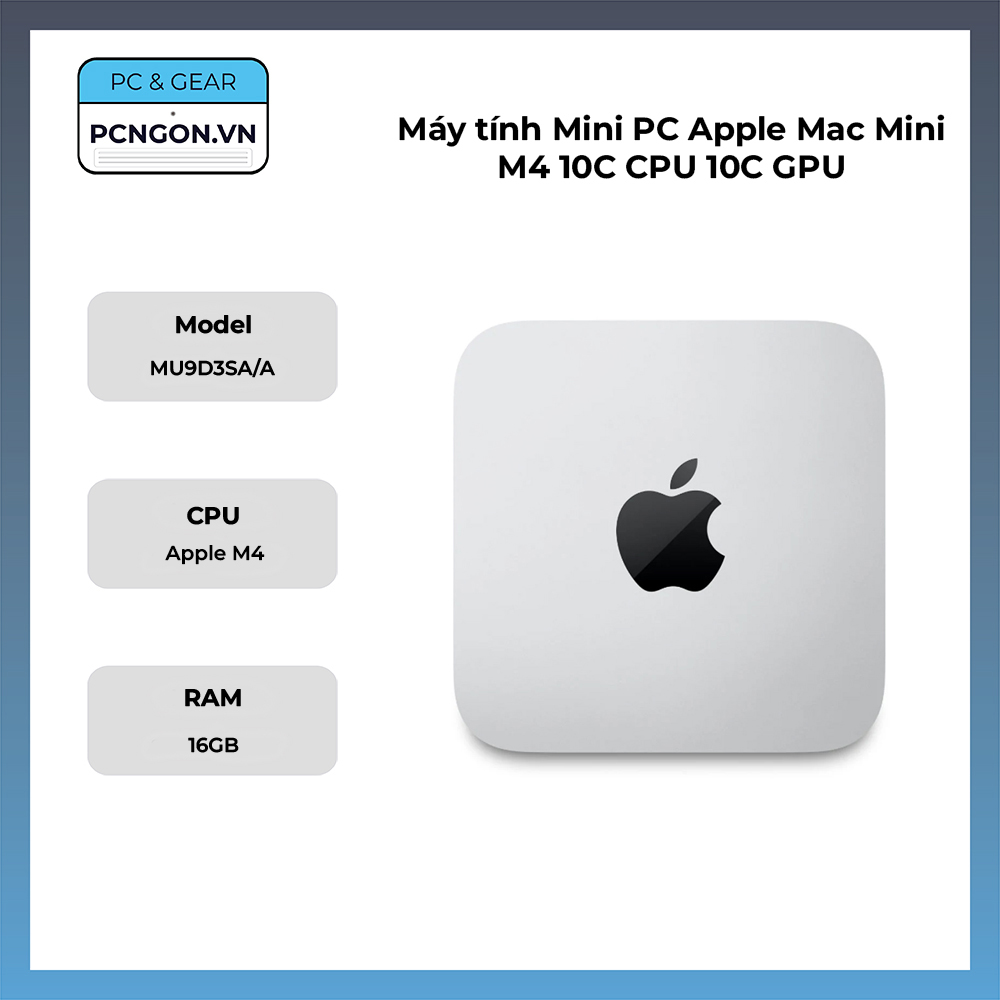 Máy Tính Mini Pc Apple Mac Mini M4 10c Cpu 10c Gpu