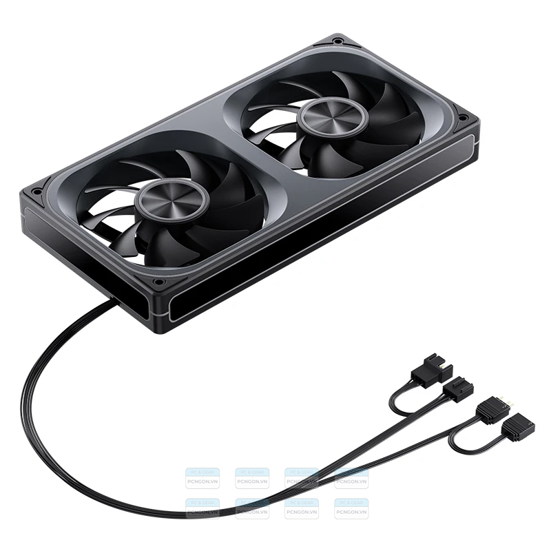 Quạt Tản Nhiệt Jonsbo Za-240 Pack 2 Fan Liền Gió Ngược (trắng, Đen) 10