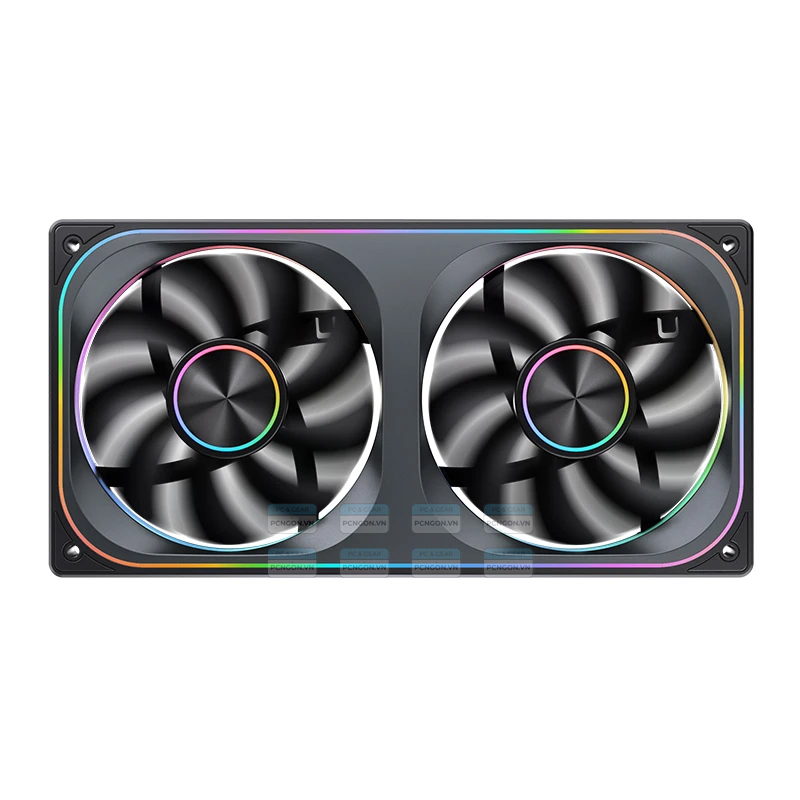 Quạt Tản Nhiệt Jonsbo Za-240 Pack 2 Fan Liền Gió Ngược (trắng, Đen) 4