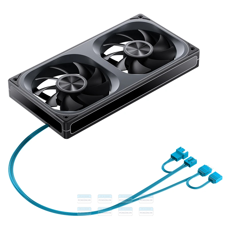 Quạt Tản Nhiệt Jonsbo Za-240 Pack 2 Fan Liền Gió Ngược (trắng, Đen) 5