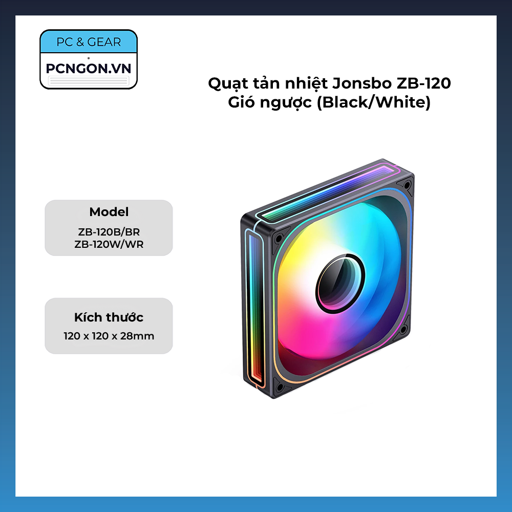 Quạt Tản Nhiệt Jonsbo Zb-120 Gió Ngược