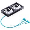Quạt Tản Nhiệt Jonsbo Zb-240 Pack 2 Fan Liền Gió Ngược (trắng, Đen) 12