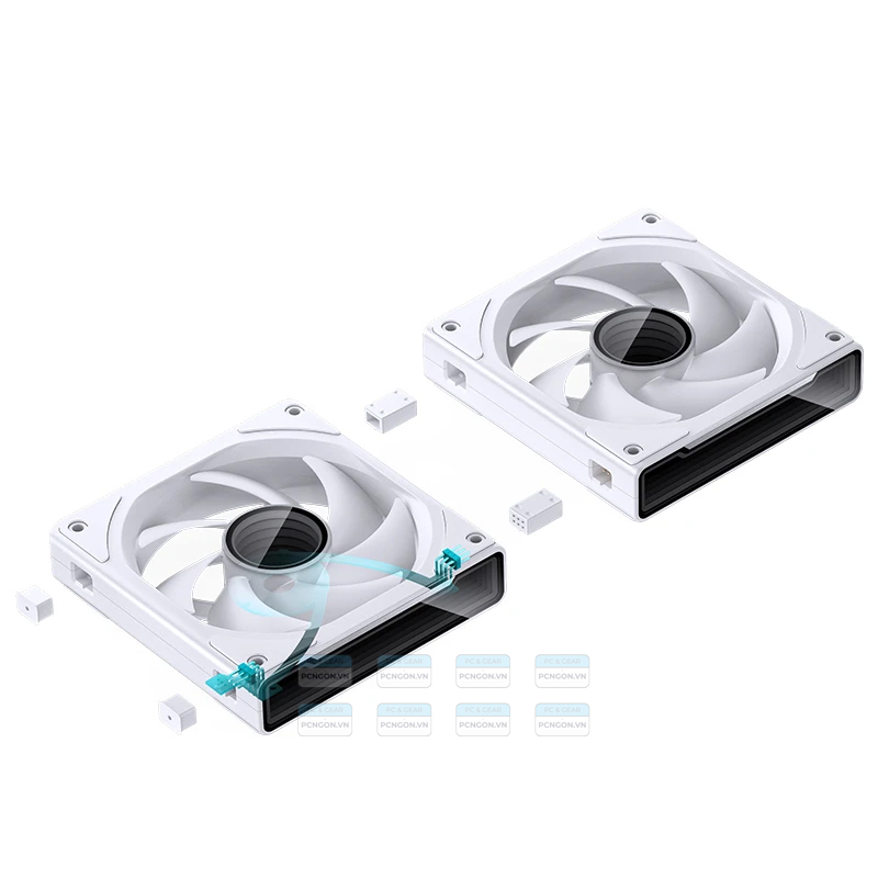 Quạt Tản Nhiệt Jonsbo Zk-120 12025 Kết Nối Không Dây Pack 3 (trắng, Đen) 9