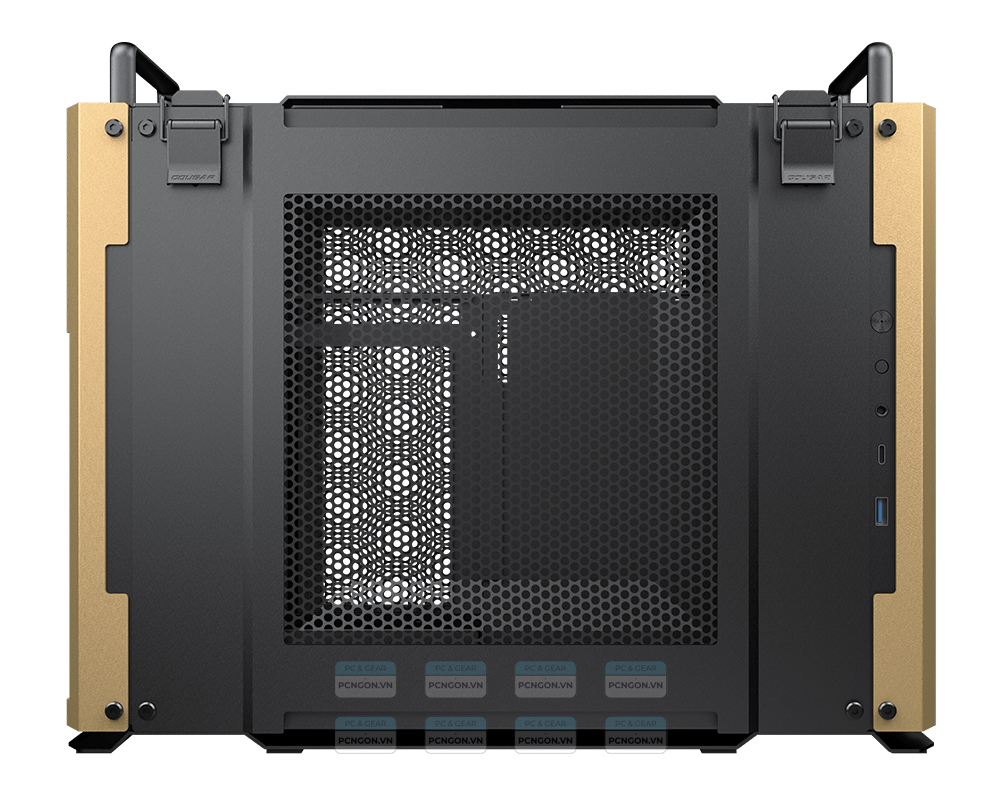 Vỏ Case Máy Tính Mini Itx Cougar Dust 2 (xám Titan, Gold) 4