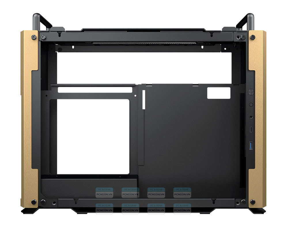 Vỏ Case Máy Tính Mini Itx Cougar Dust 2 (xám Titan, Gold) 5
