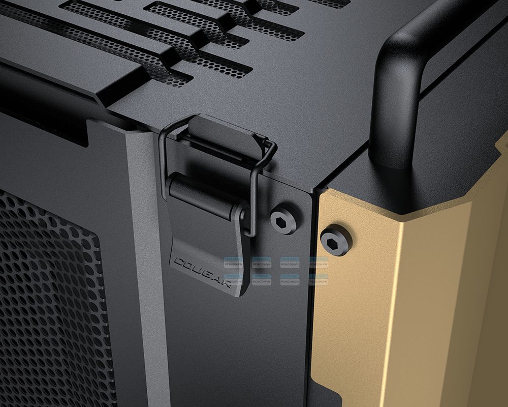 Vỏ Case Máy Tính Mini Itx Cougar Dust 2 (xám Titan, Gold) 9