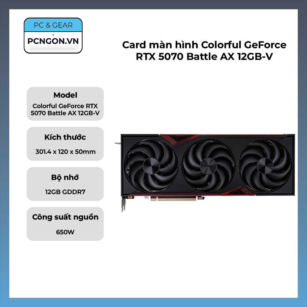 Card Màn Hình Colorful Geforce Rtx 5070 Battle Ax 12gb-v