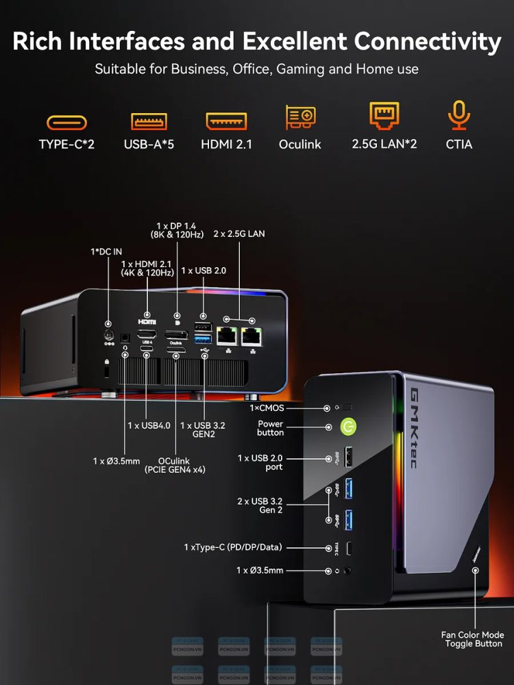 Máy Tính Mini Pc Gmktec K12 Amd Ryzen 7 H 255 (barebone) 5