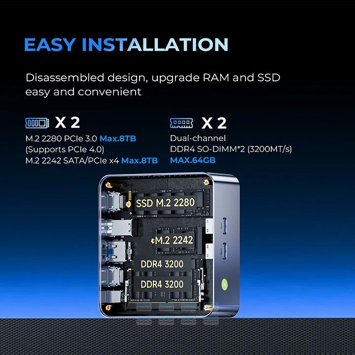 Máy Tính Mini Pc Gmktec M3 Ultra Intel I7 12700h 5