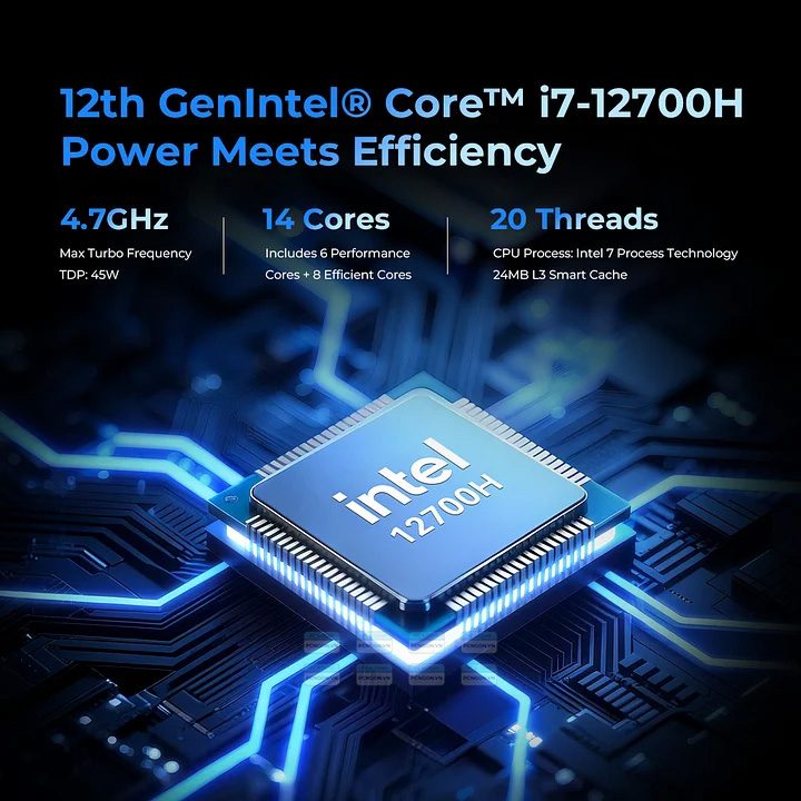 Máy Tính Mini Pc Gmktec M3 Ultra Intel I7 12700h 9